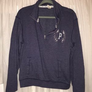 VS pink quarter zip